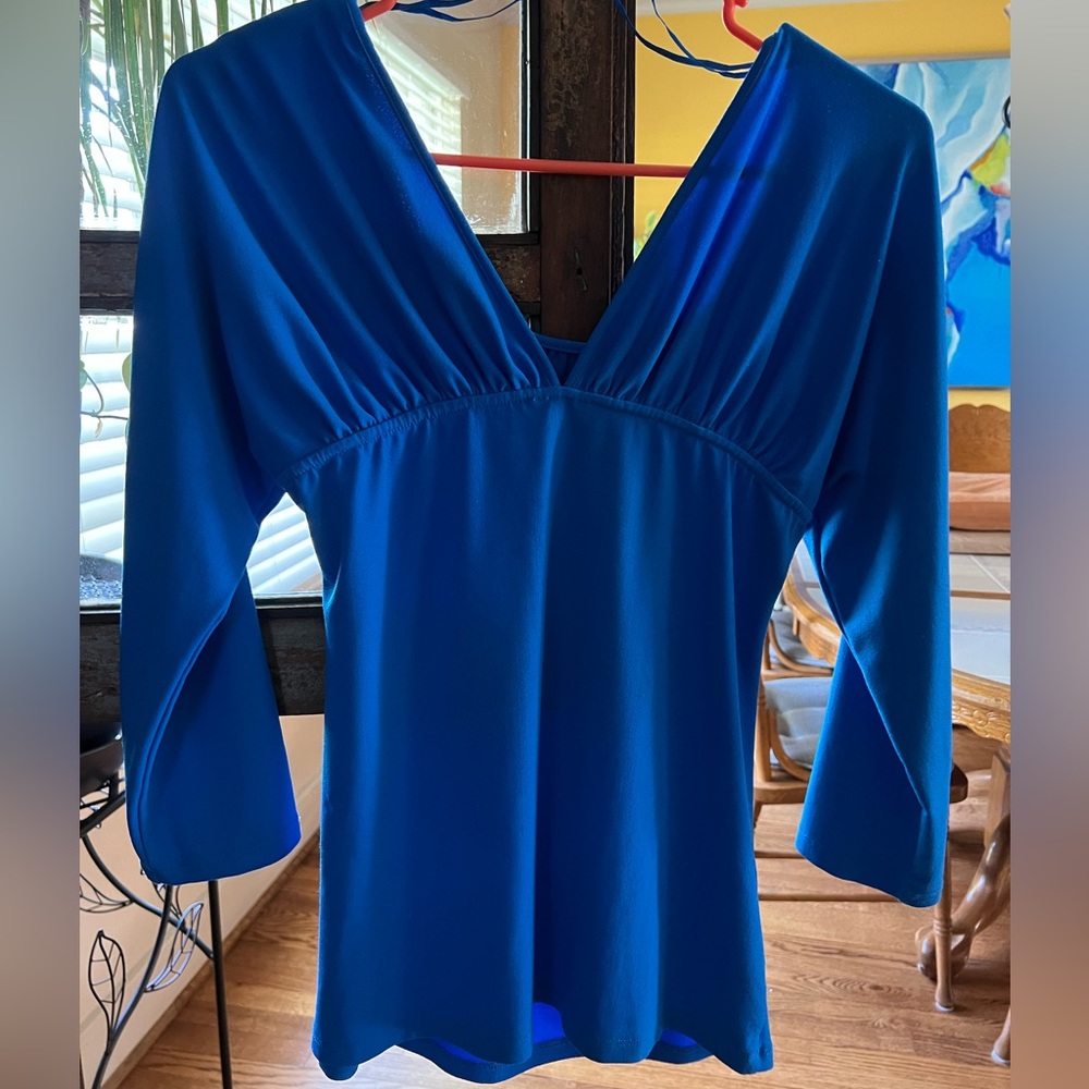 Ann Taylor blue blouse